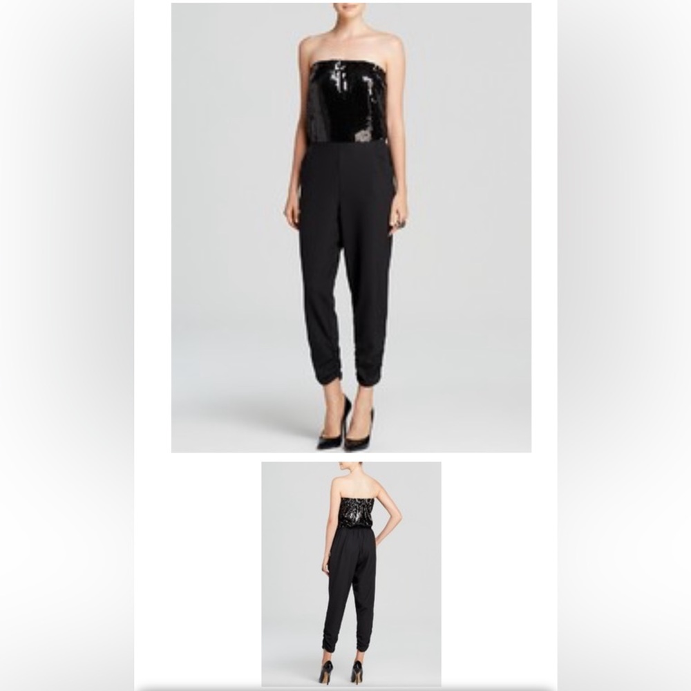 NWT BLACK AQUA JUMPSUIT SMALL